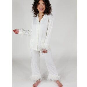 In My Sundays White Feather Pajamas